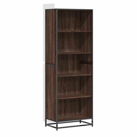 vidaXL Boekenkast 60x35x170,5 cm bewerkt hout bruin eikenkleurig afbeelding2 - 1
