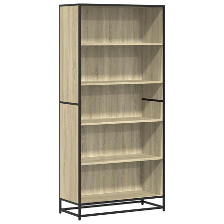 vidaXL Boekenkast 80,5x35x170,5 cm bewerkt hout sonoma eikenkleurig afbeelding2 - 1