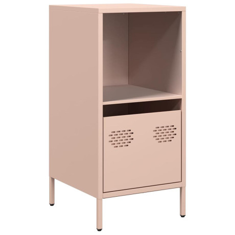 vidaXL Dressoir 35x39x73,5 cm koudgewalst staal roze afbeelding2 - 1