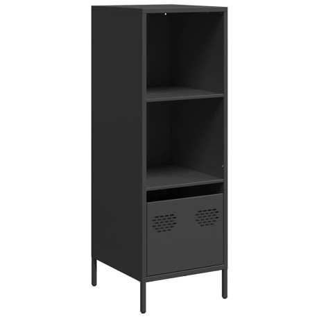 vidaXL Hoge kast 35x39x103,5 cm staal zwart afbeelding2 - 1