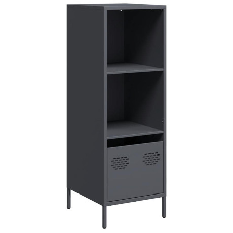 vidaXL Hoge kast 35x39x103,5 cm staal antracietkleurig afbeelding2 - 1