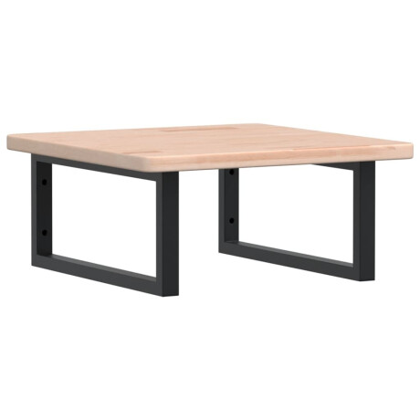 vidaXL Badkamer wandschap staal en massief eikenhout afbeelding2 - 1