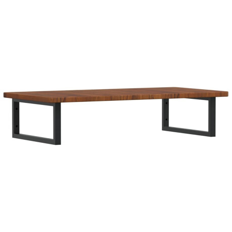 vidaXL Badkamer wandschap staal en massief eikenhout afbeelding2 - 1