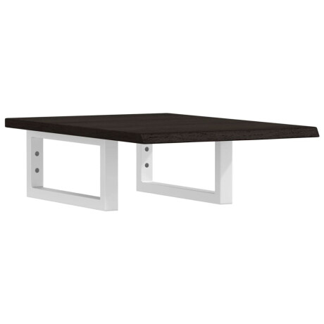 vidaXL Badkamer wandschap staal en massief eikenhout afbeelding2 - 1