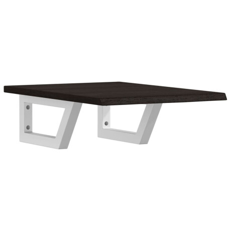 vidaXL Badkamer wandschap staal en massief eikenhout afbeelding2 - 1