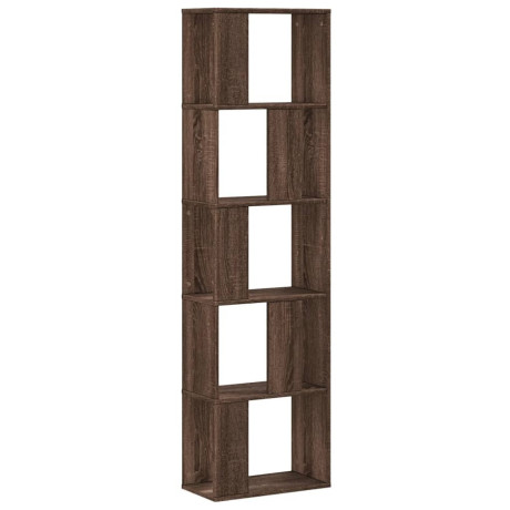 vidaXL Boekenkast 5-laags 45x23,5x162,5 cm hout bruin eikenkleurig afbeelding2 - 1