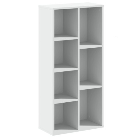 vidaXL Boekenkast 50x25x105 cm bewerkt hout wit afbeelding2 - 1