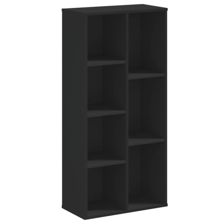 vidaXL Boekenkast 50x25x105 cm bewerkt hout zwart afbeelding2 - 1