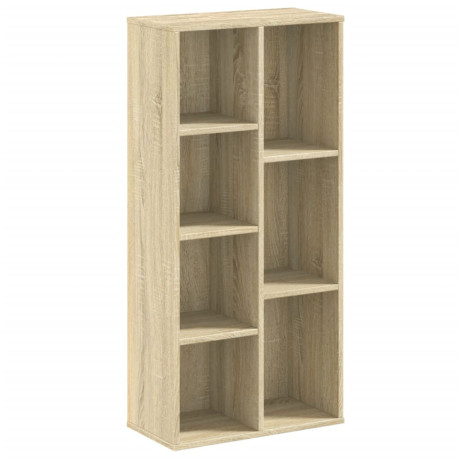 vidaXL Boekenkast 50x25x105 cm bewerkt hout sonoma eikenkleurig afbeelding2 - 1