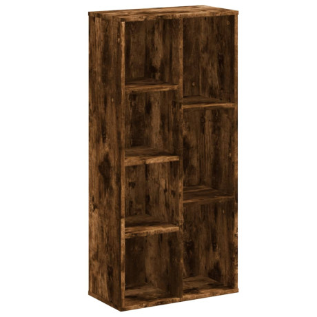 vidaXL Boekenkast 50x25x105 cm bewerkt hout gerookt eikenkleurig afbeelding2 - 1