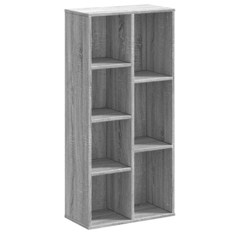 vidaXL Boekenkast 50x25x105 cm bewerkt hout grijs sonoma eikenkleurig afbeelding2 - 1