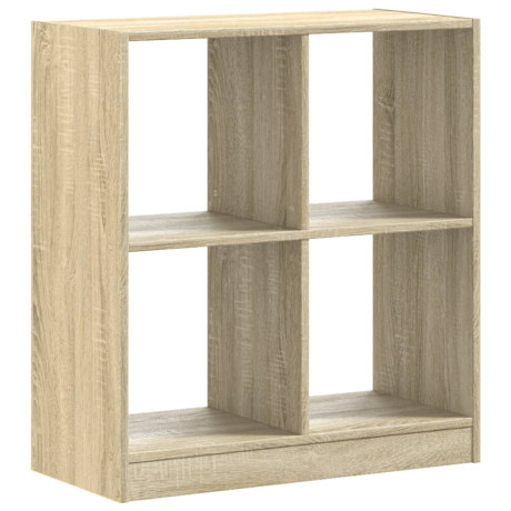 vidaXL Boekenkast 68,5x32x75 cm bewerkt hout sonoma eikenkleurig afbeelding2 - 1