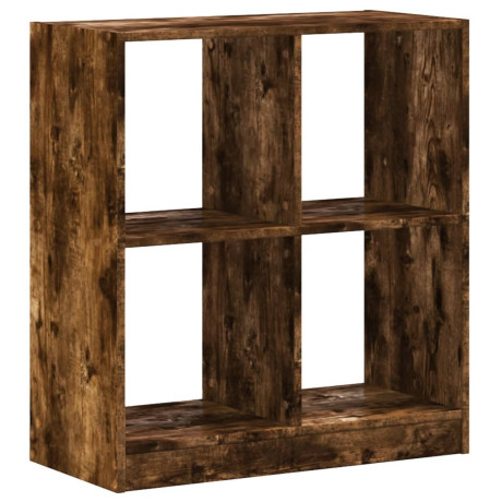 vidaXL Boekenkast 68,5x32x75 cm bewerkt hout gerookt eikenkleurig afbeelding2 - 1