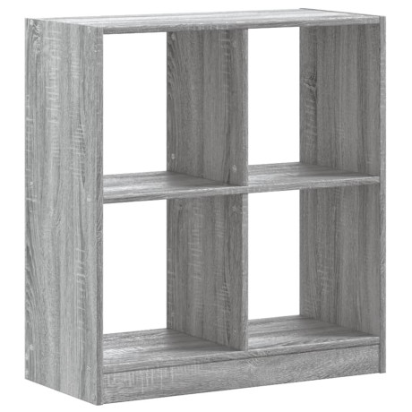 vidaXL Boekenkast 68,5x32x75 cm bewerkt hout grijs sonoma eikenkleurig afbeelding2 - 1