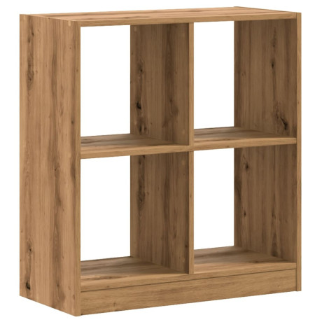 vidaXL Boekenkast 68,5x32x75 cm bewerkt hout artisanaal eikenkleurig afbeelding2 - 1