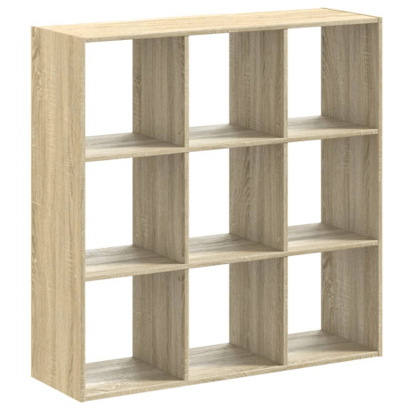 vidaXL Boekenkast 102x32x102 cm bewerkt hout sonoma eikenkleurig afbeelding2 - 1