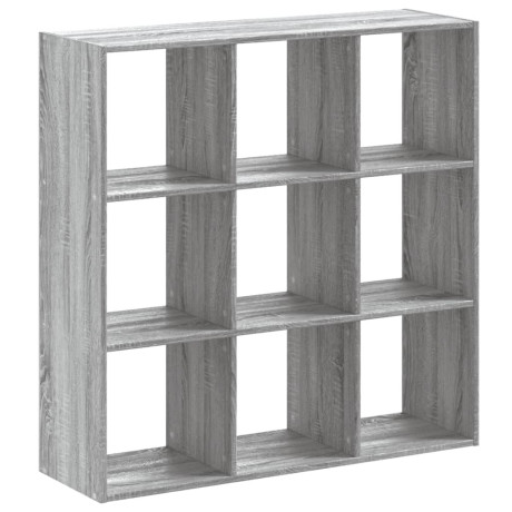 vidaXL Boekenkast 102x32x102 cm bewerkt hout grijs sonoma eikenkleurig afbeelding2 - 1