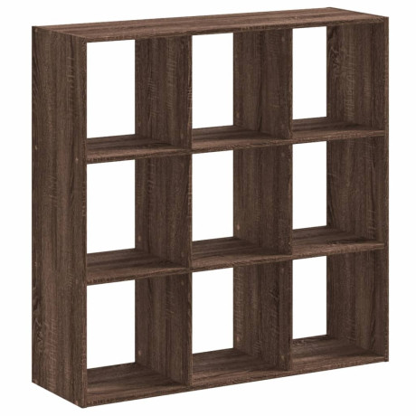 vidaXL Boekenkast 102x32x102 cm bewerkt hout bruin eikenkleur afbeelding2 - 1