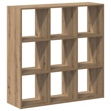 vidaXL Boekenkast 102x32x102 cm bewerkt hout artisanaal eikenkleurig afbeelding2 - 1