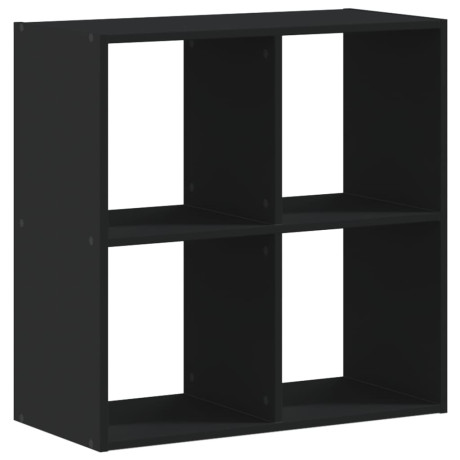 vidaXL Boekenkast 68,5x32x68,5 cm bewerkt hout zwart afbeelding2 - 1