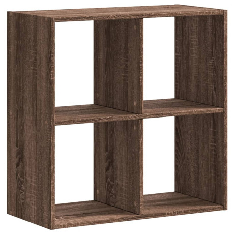 vidaXL Boekenkast 68,5x32x68,5 cm bewerkt hout bruin eikenkleur afbeelding2 - 1