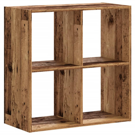 vidaXL Boekenkast 68,5x32x68,5 cm bewerkt hout oud houtkleurig afbeelding2 - 1