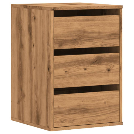 vidaXL Ladekast 40x41x58 cm bewerkt hout artisanaal eikenkleurig afbeelding2 - 1