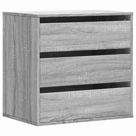 vidaXL Ladekast 60x41x58 cm bewerkt hout grijs sonoma eikenkleurig afbeelding2 - 1