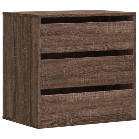 vidaXL Ladekast 60x41x58 cm bewerkt hout bruin eikenkleurig afbeelding2 - 1