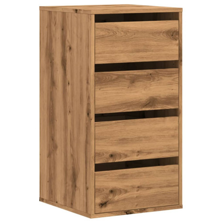 vidaXL Ladekast 40x41x76 cm bewerkt hout artisanaal eikenkleurig afbeelding2 - 1