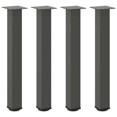 vidaXL Salontafelpoten 4 st 72-74 cm staal antraciet afbeelding2 - 1