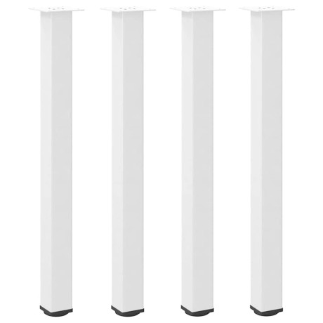 vidaXL Salontafelpoten 4 st 90-92 cm staal wit afbeelding2 - 1