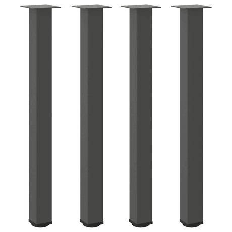vidaXL Salontafelpoten 4 st 90-92 cm staal antraciet afbeelding2 - 1