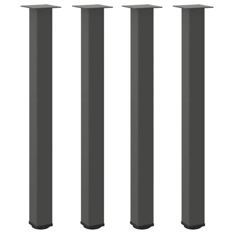 vidaXL Salontafelpoten 4 st 100-102 cm staal antraciet afbeelding2 - 1