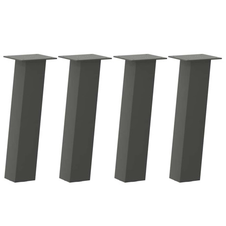 vidaXL Salontafelpoten 4 st 30 cm staal antraciet afbeelding2 - 1