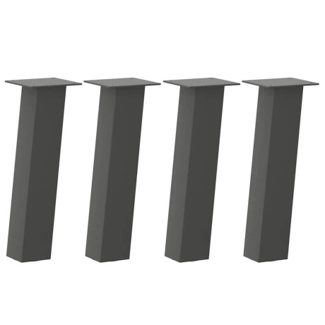 vidaXL Salontafelpoten 4 st 42 cm staal antraciet afbeelding2 - 1
