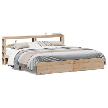 vidaXL Bedframe met hoofdbord massief grenenhout 180x200 cm afbeelding2 - 1