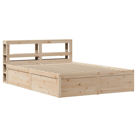 vidaXL Bedframe met hoofdbord massief grenenhout 120x190 cm afbeelding2 - 1