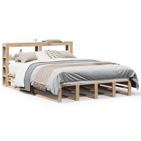 vidaXL Bedframe zonder matras massief grenenhout 140x200 cm afbeelding2 - 1