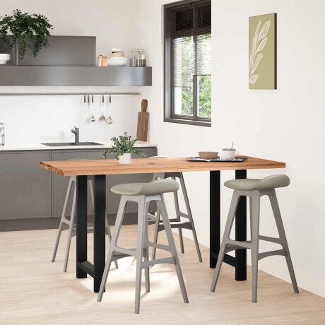 vidaXL Bartafel rechthoekig 180x80x92 cm massief eikenhout lichtbruin afbeelding2 - 1