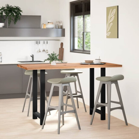 vidaXL Bartafel rechthoekig 180x80x102 cm massief eikenhout lichtbruin afbeelding2 - 1