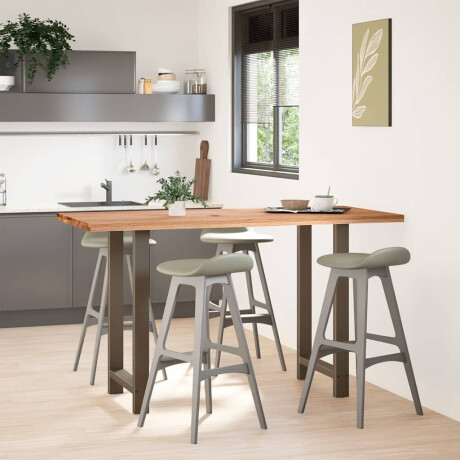vidaXL Bartafel rechthoekig 180x80x102 cm massief eikenhout lichtbruin afbeelding2 - 1