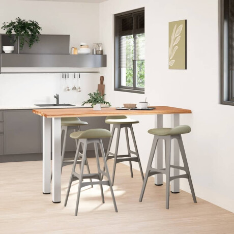 vidaXL Bartafel met natuurlijke rand 180x80x92 cm massief eikenhout afbeelding2 - 1
