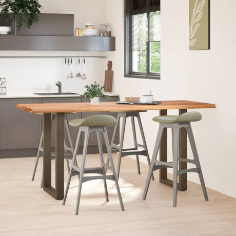 vidaXL Bartafel met natuurlijke rand 200x80x92 cm massief eikenhout afbeelding2 - 1