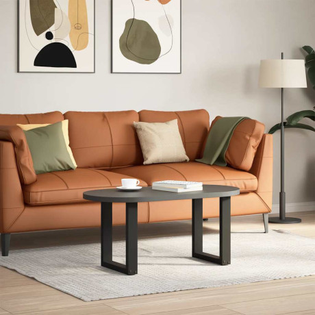 vidaXL Salontafelpoten 2 st U-vormig 38x(42-43) cm staal zwart afbeelding2 - 1
