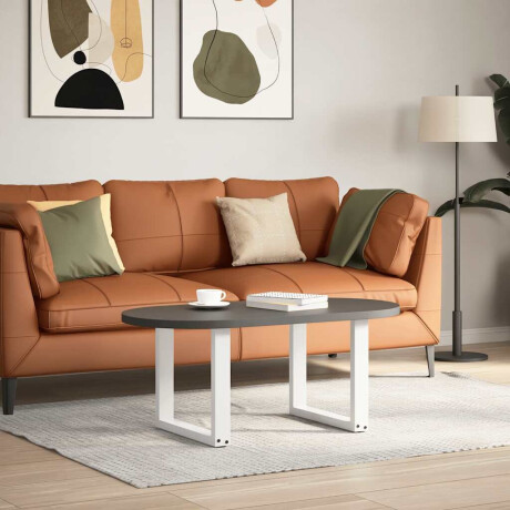 vidaXL Salontafelpoten 2 st U-vormig 50x(42-43) cm staal wit afbeelding2 - 1