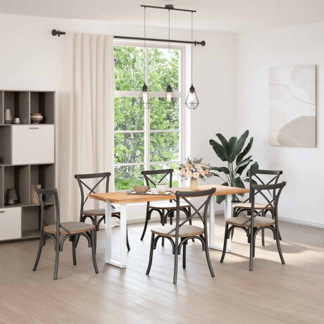 vidaXL Console tafelpoten 2 st U-vormig 28x(72-73) cm staal wit afbeelding2 - 1