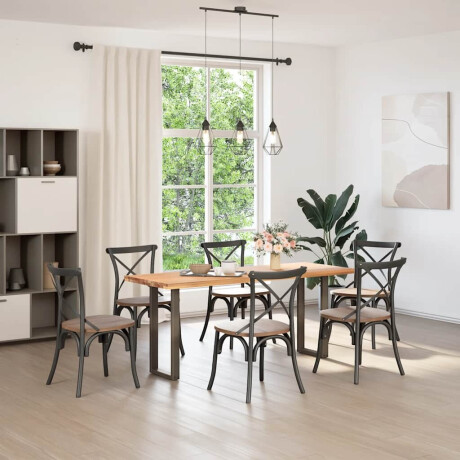 vidaXL Console tafelpoten 2 st U-vormig 38x(72-73) cm staal naturel afbeelding2 - 1