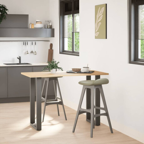 vidaXL Bartafelpoten 2 st U-vormig 40x(90-91) cm staal antraciet afbeelding2 - 1