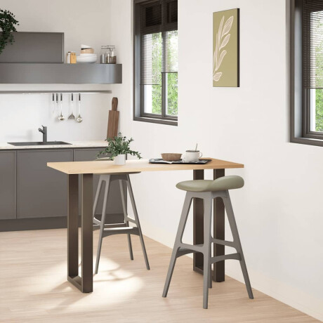 vidaXL Bartafelpoten 2 st U-vormig 40x(90-91) cm staal naturel afbeelding2 - 1